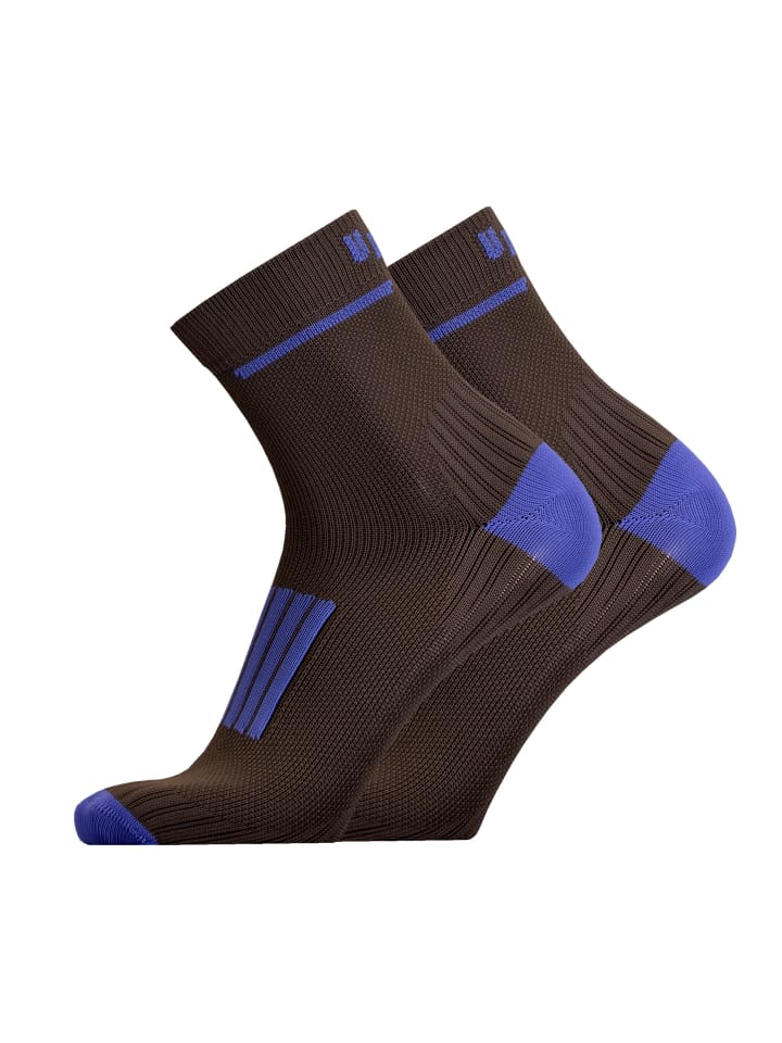 Laufsocken FRONT 2er Pack in Grey, blue