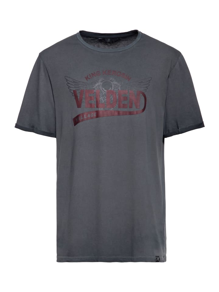 King Kerosin T-Shirt Velden Village 2025 in grau