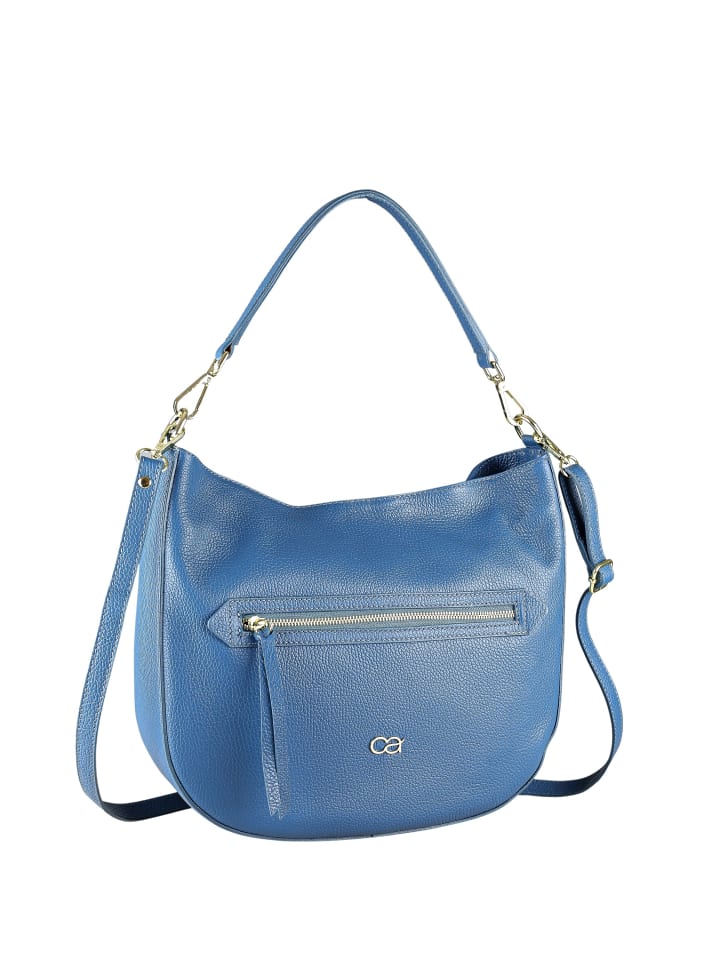 Ledertasche " Summer " in blau