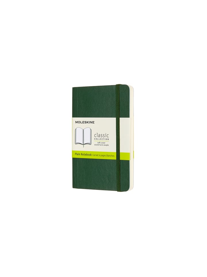 Notizbuch mit weichem Einband, 70g-Papier, Blanko "Classic" in Myrtengrün