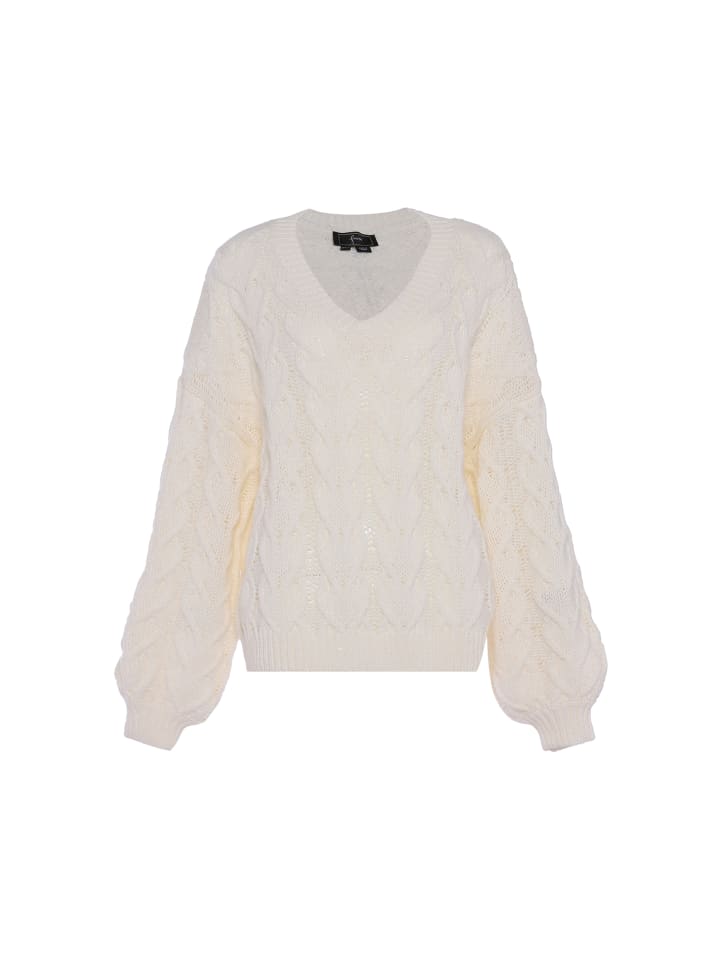 Damen Sweater in WOLLWEISS