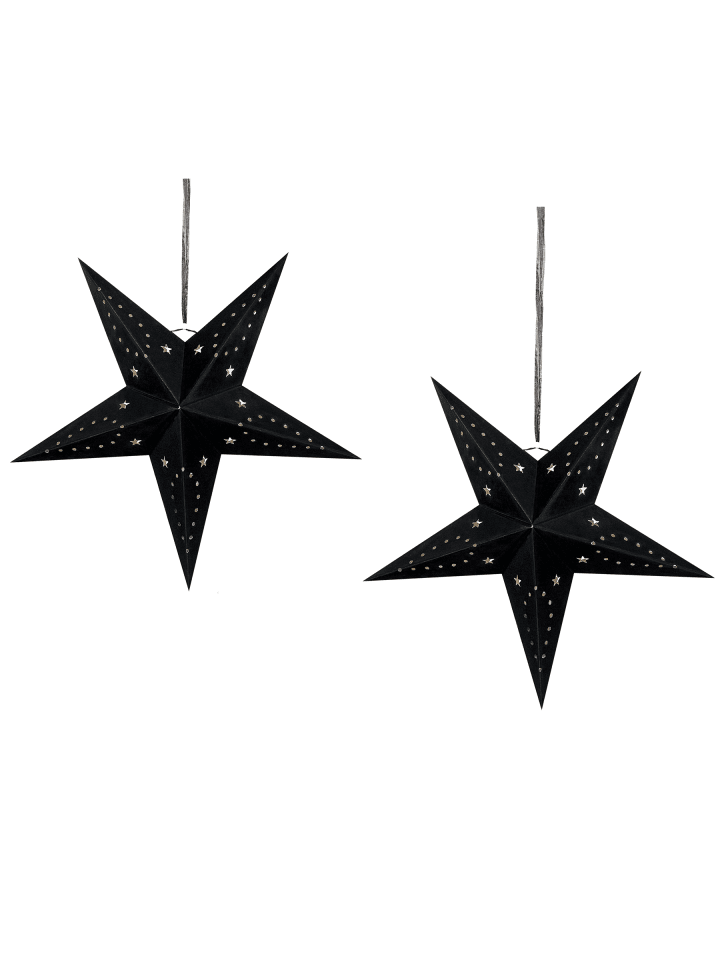 2er-Set LED Deko MOTTI in Schwarz Vertikal