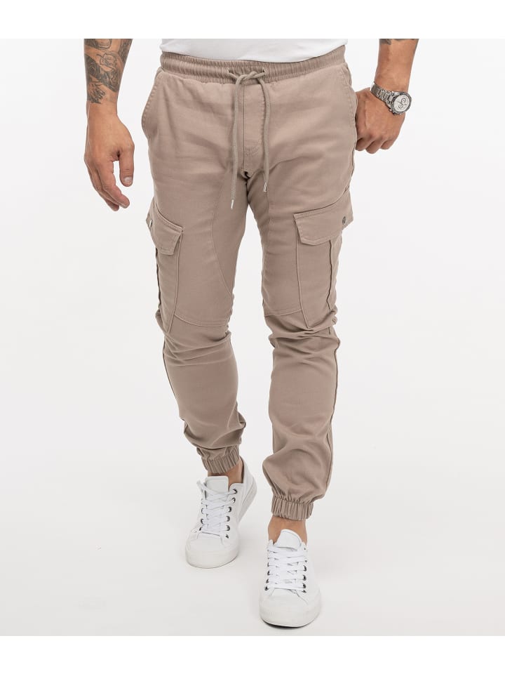Cargohose in Beige