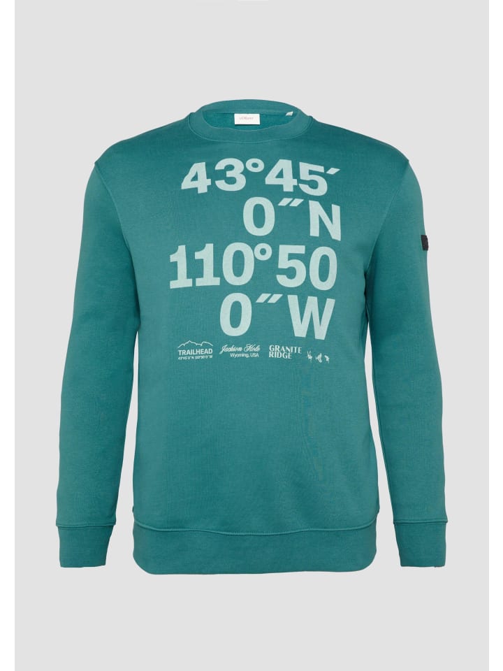 Sweatshirt in 67D1_petrol
