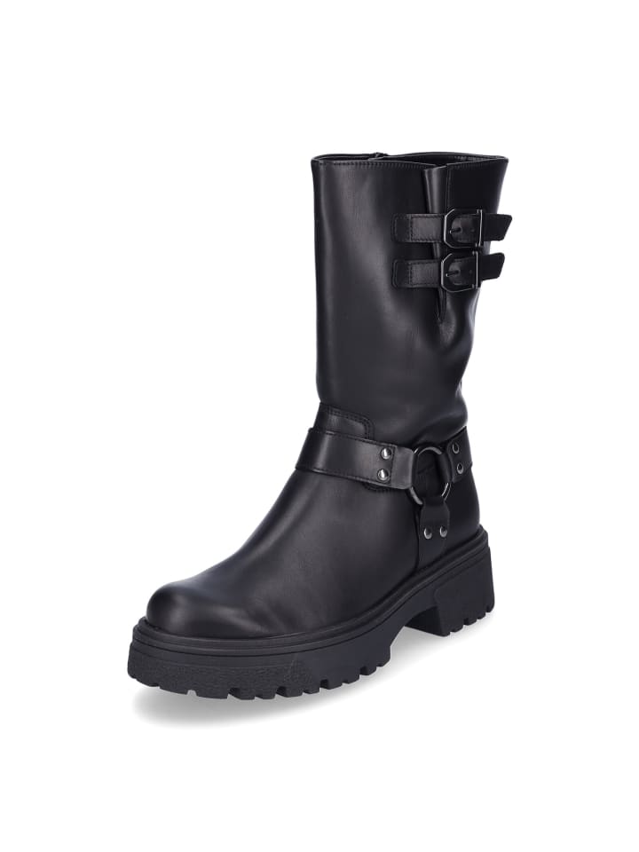 Halbschaftstiefel in Schwarz