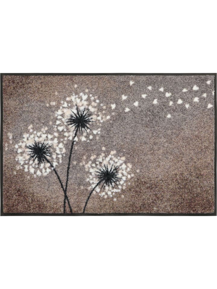 Fußmatte Pusteblume in taupe