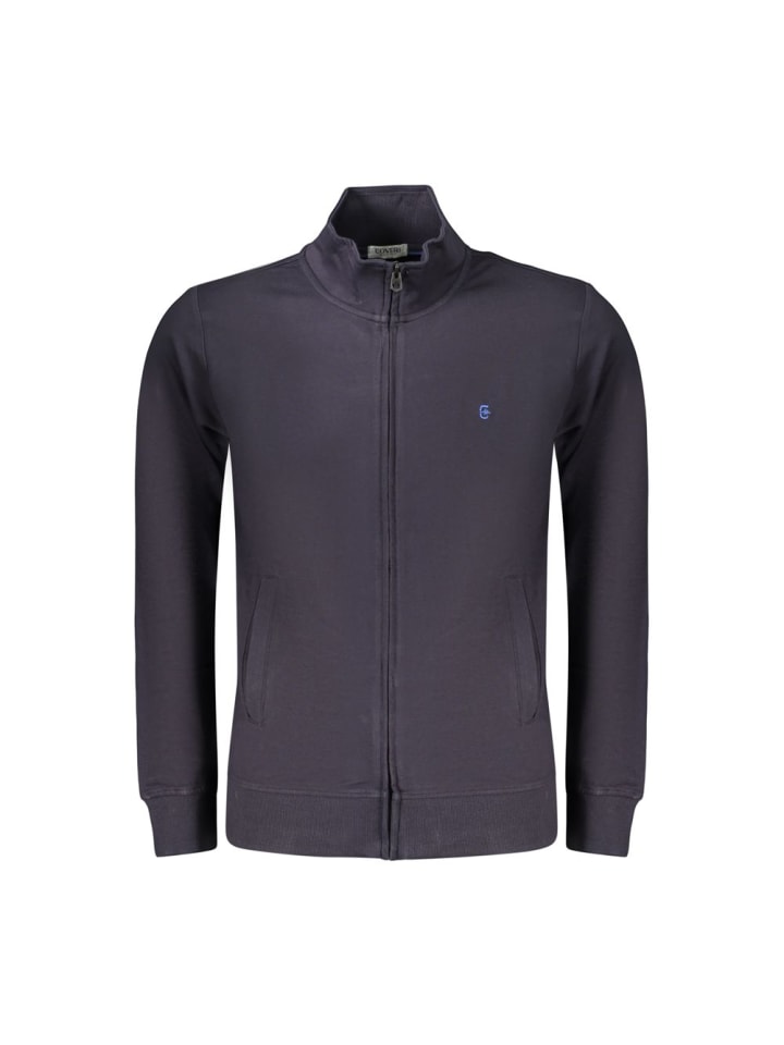 Blau Baumwolle Herren Sweatshirt