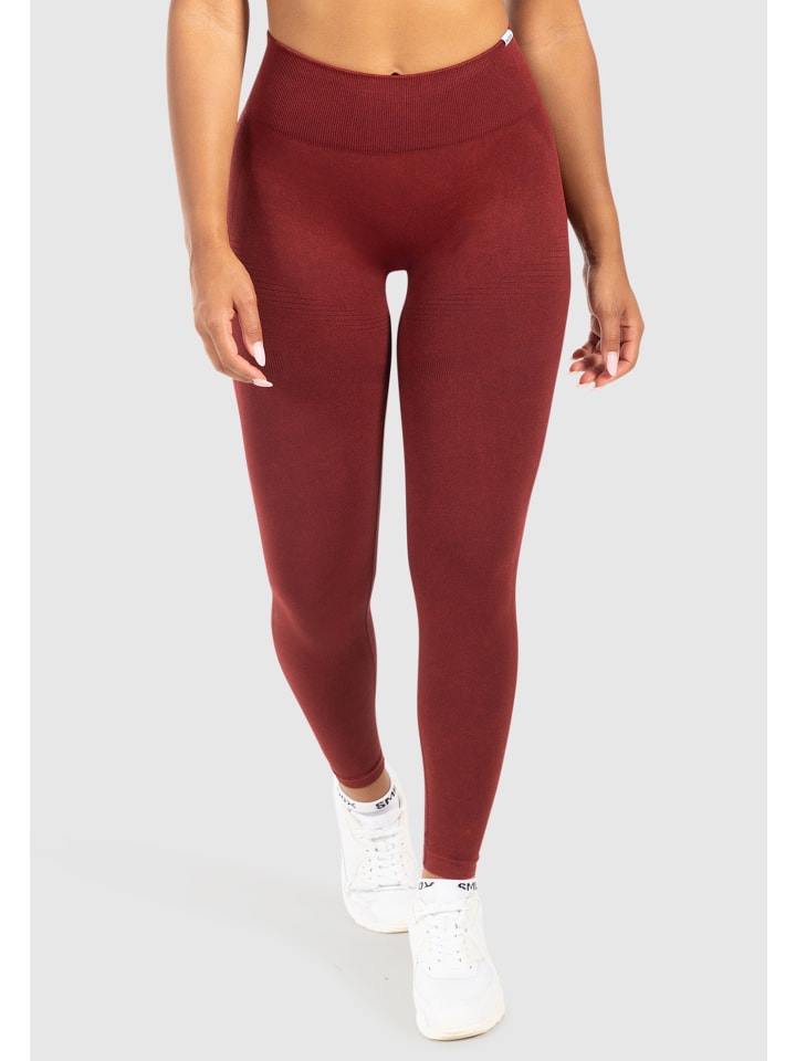 Leggings Yune Seamless Scrunch in Acid Bordeaux
