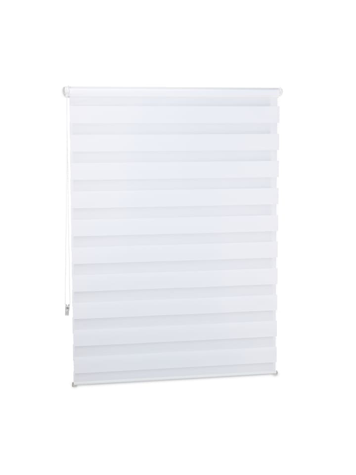 4x Doppelrollo in Weiß - (B) 96 x (H)156 cm