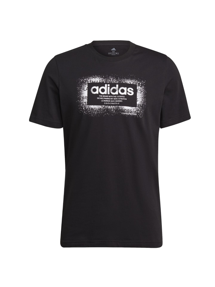 T-Shirt Rundhalsausschnitt in schwarz