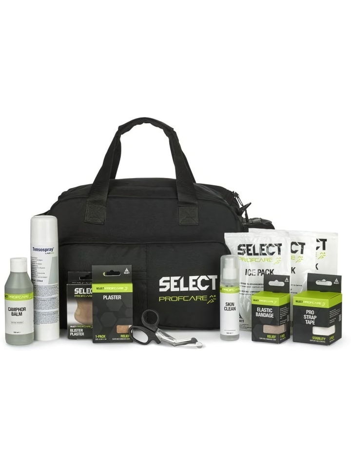 Sporttasche "Betreuertasche Groß Mit Inhalt V25" in Schwarz
