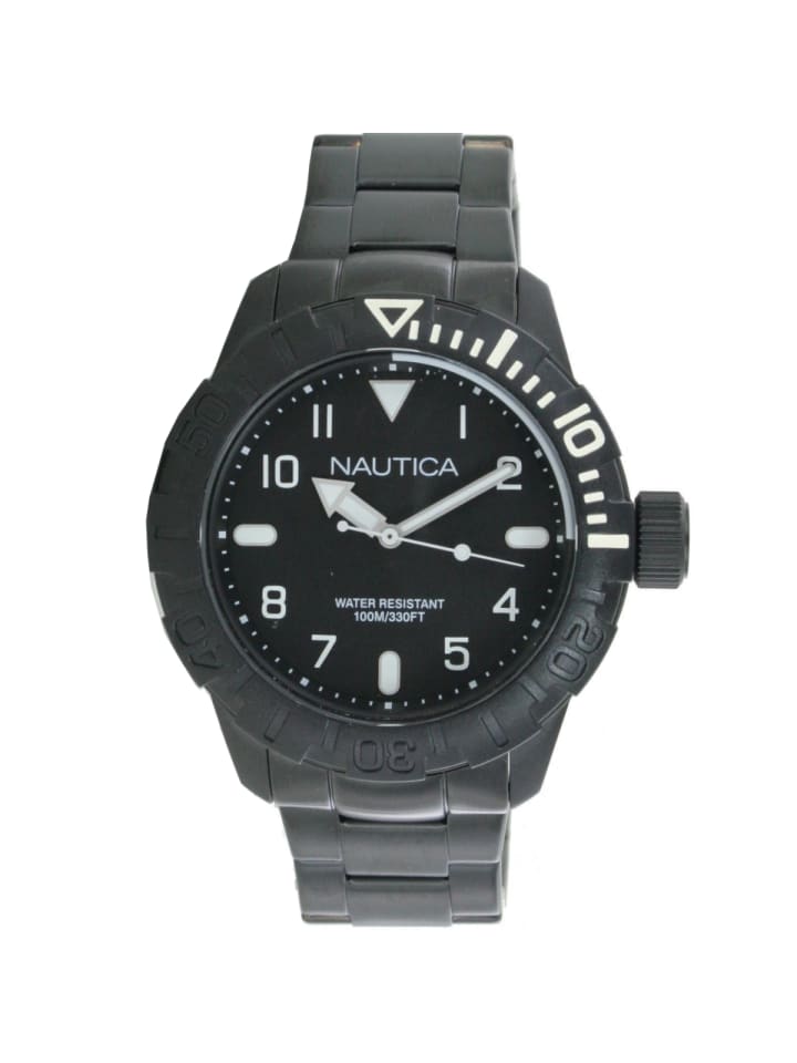 Quarzuhr NAR10081G in schwarz