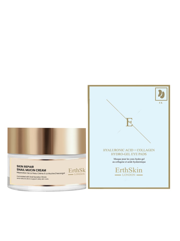 Schneckenschleim Creme & Hydrogel-Augenpads Set