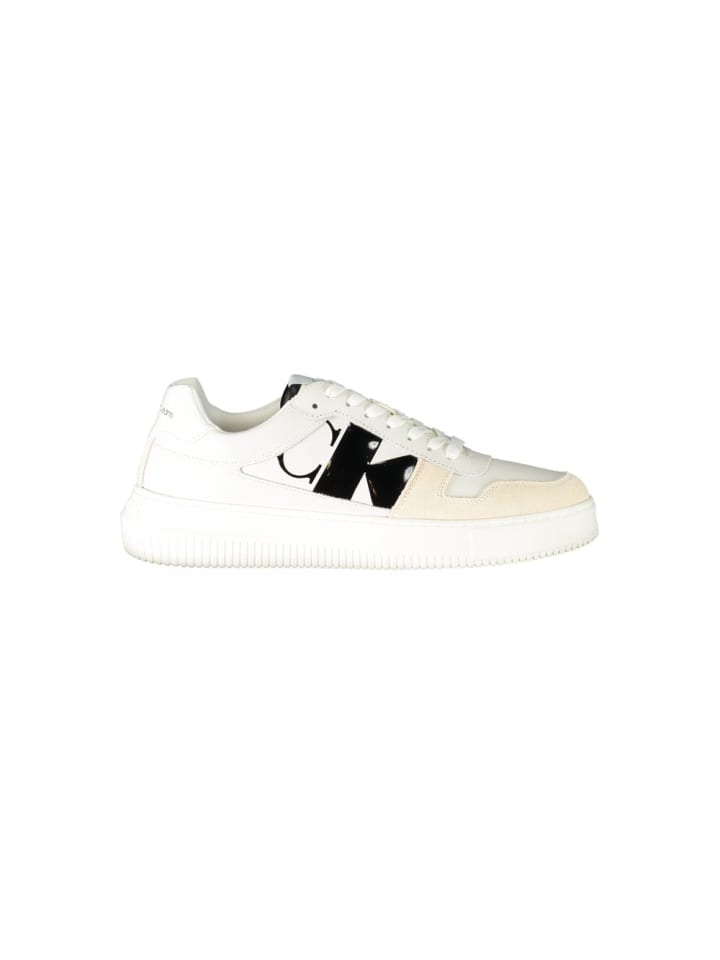 Weiß Leder Herren Sneaker