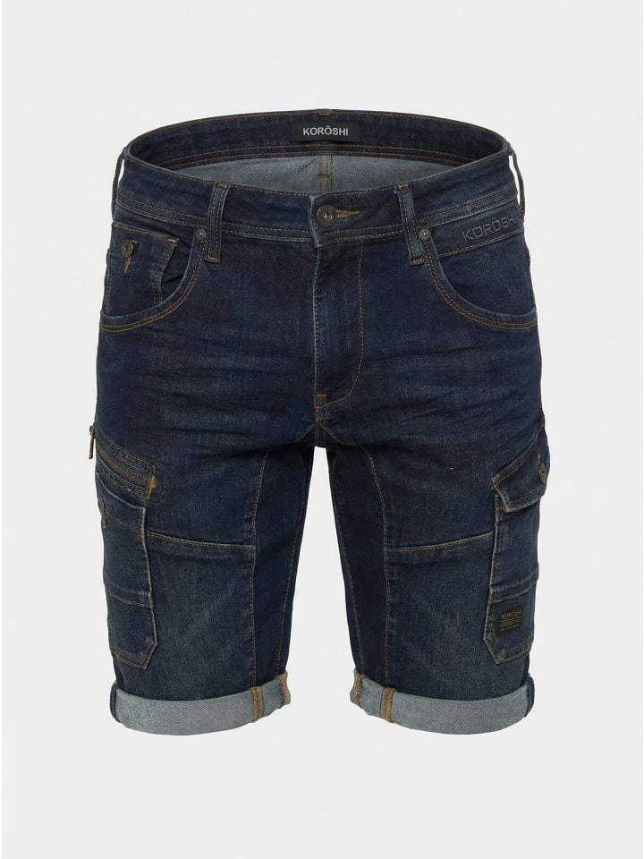 Herren denim shorts schnitte in blau
