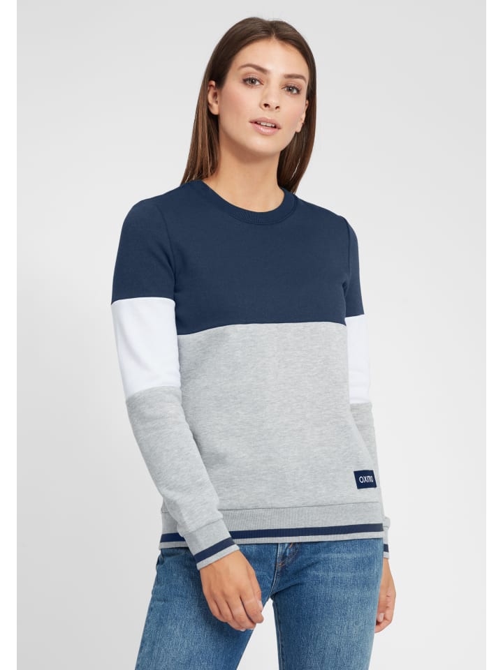 Sweatshirt OXOmaya in Blau