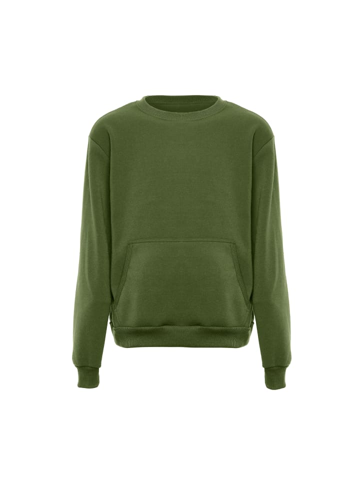 Herren Round Neck Sweater in OLIV