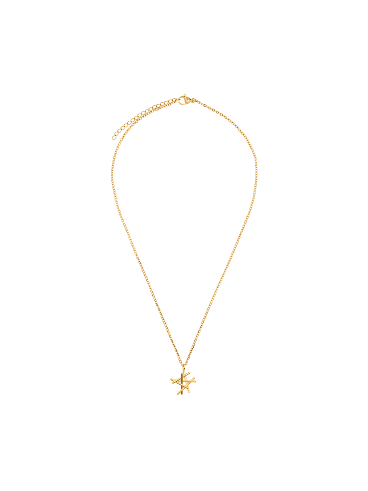 Halskette Damen mit Anhänger Xavia goldfarben in goldfarben