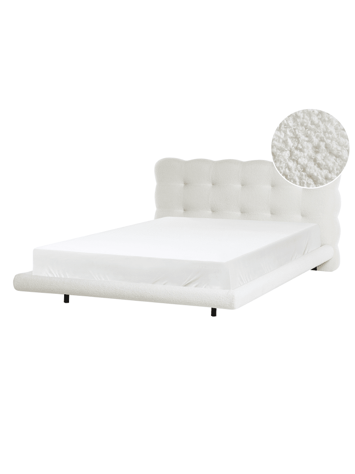 2-tlg Doppelbett SOULISSE in Weiß/Schwarz