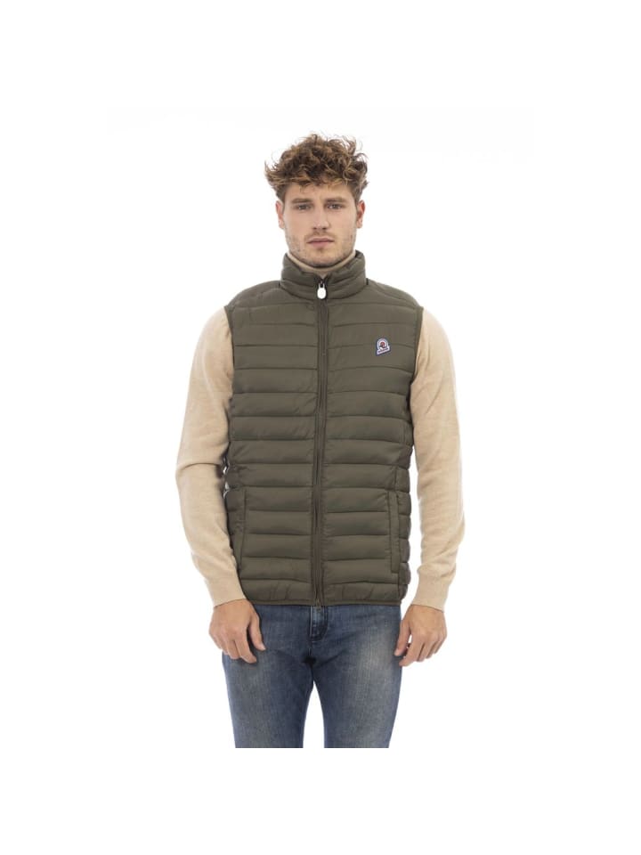 Blau Army Polyamid Herren gesteppt Weste