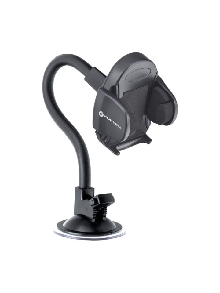 Autohalterung KFZ-Halterung GSM (OVAL) + Bogen (27cm) in Schwarz
