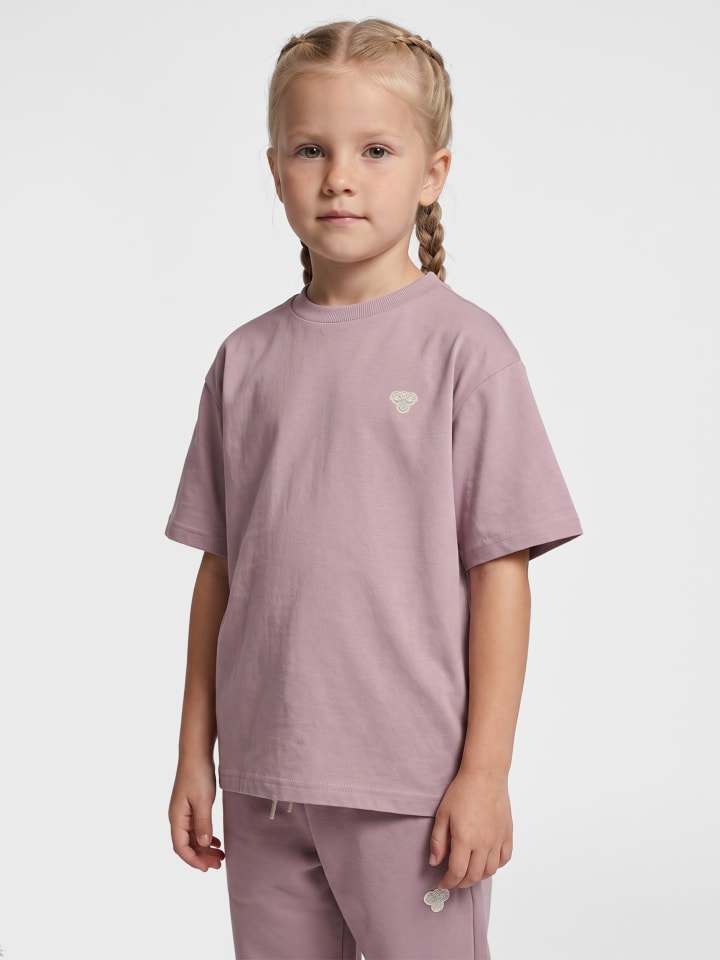 T-Shirt Hmljr Loose Jungen in SEA FOG
