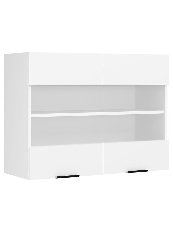 Küchenoberschrank Fasola Weiß 80 x 31 cm