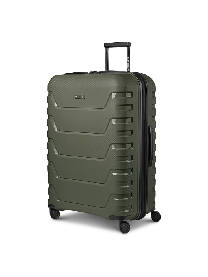 Edition 01 4 Rollen Trolley 76 cm mit Dehnfalte olive