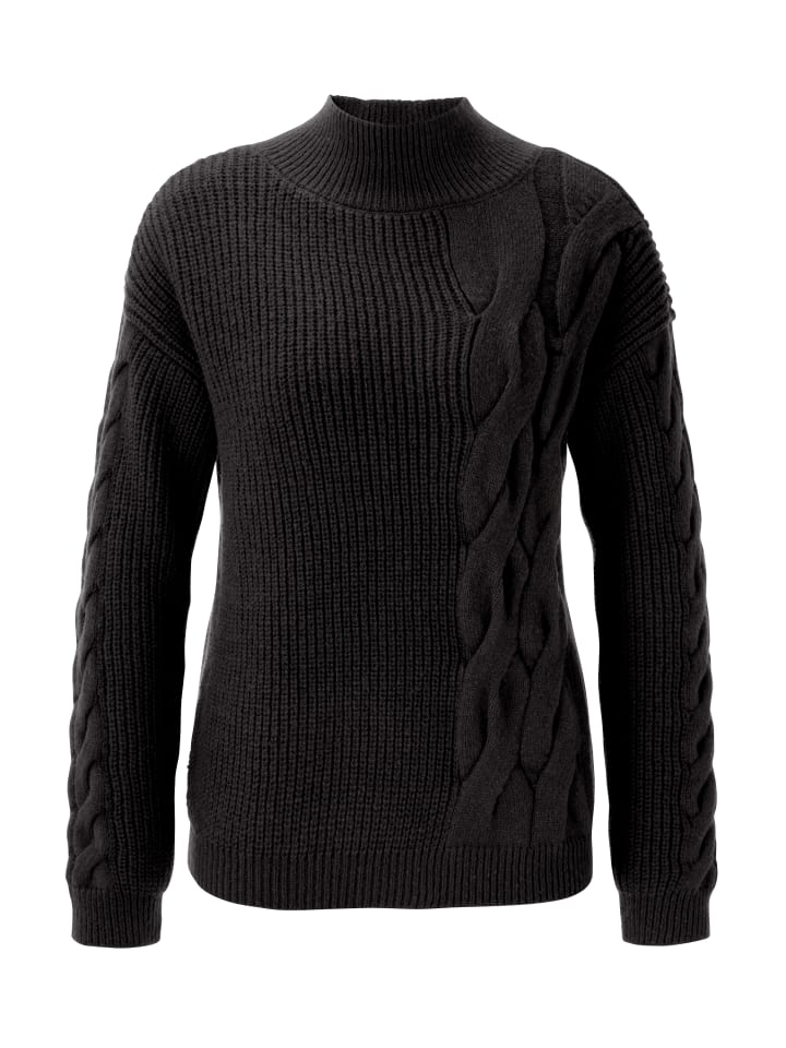 Strickpullover in schwarz