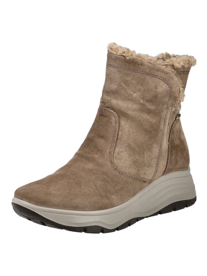 Stiefelette Beige