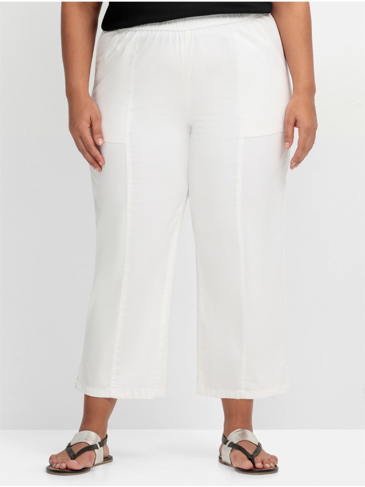 Schlupfhose in weiß