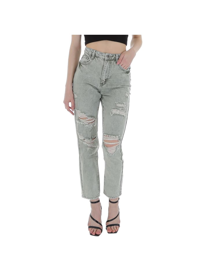 Jeans in Hellgrün