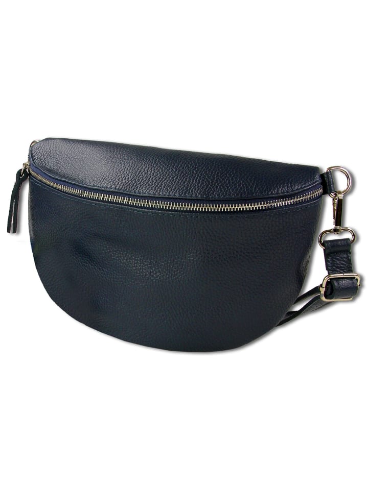 Toscanto Gürteltasche Leder blau ca. 29cm