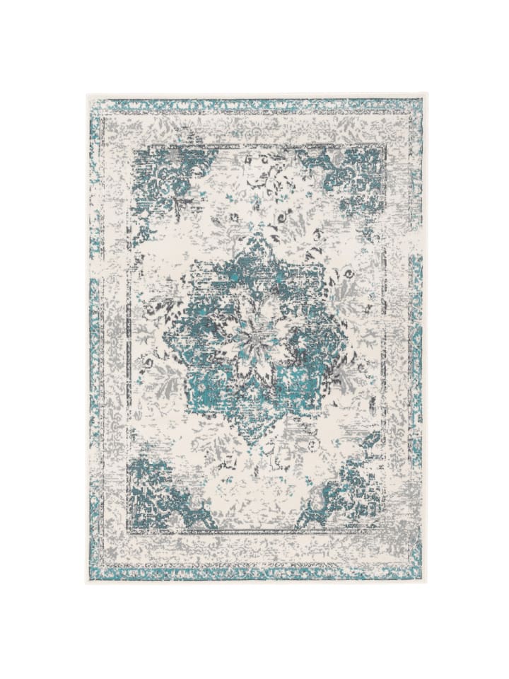 Teppich Pop-Vintage in blau