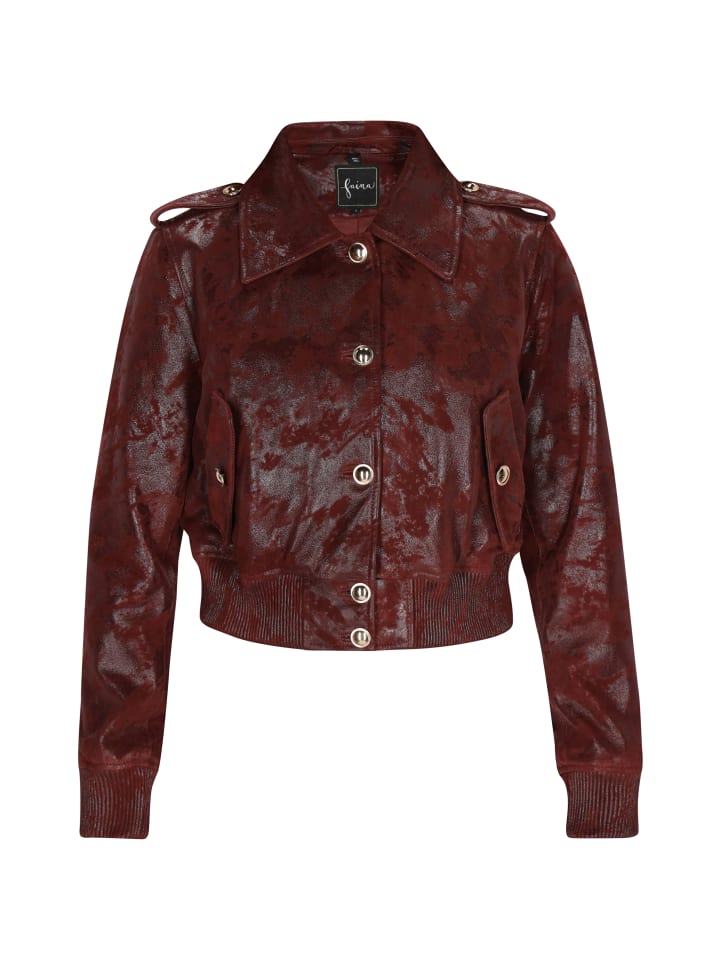 Women Jacket in burgundy