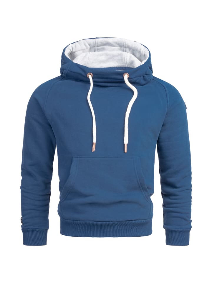 Hoodie Alessandro Salvarini Herren Hoodie AS291 in Petrolblau