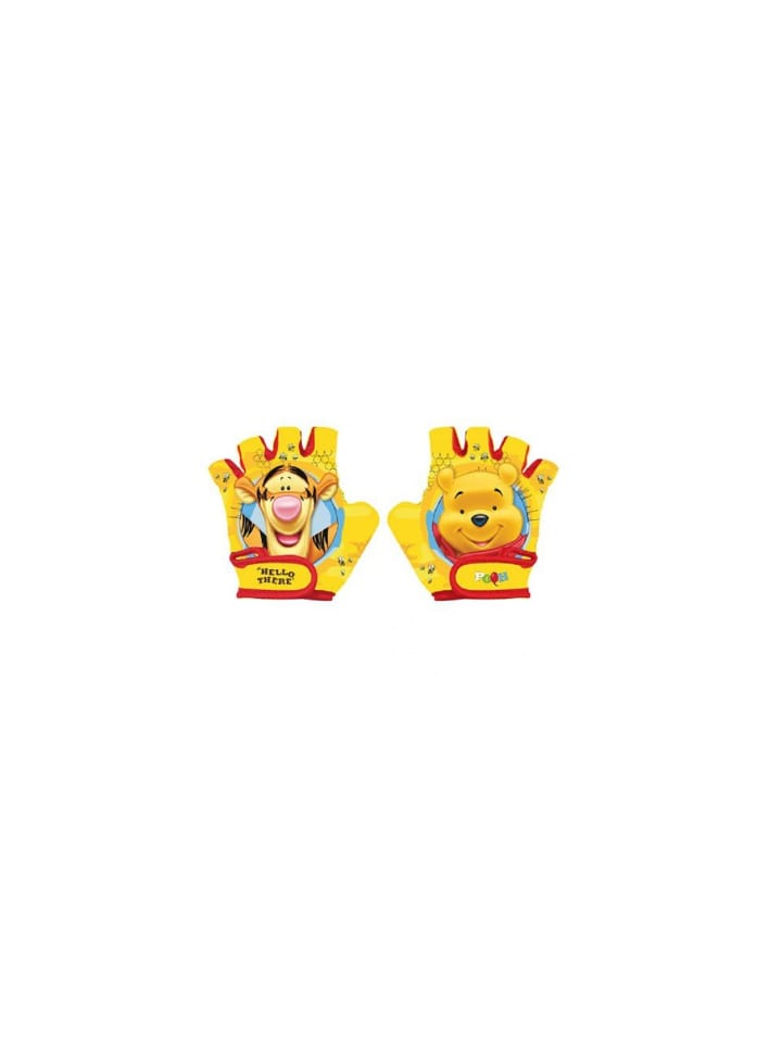 Winnie Puuh Kinder-Fahrradhandschuhe Abenteuer in Gelb