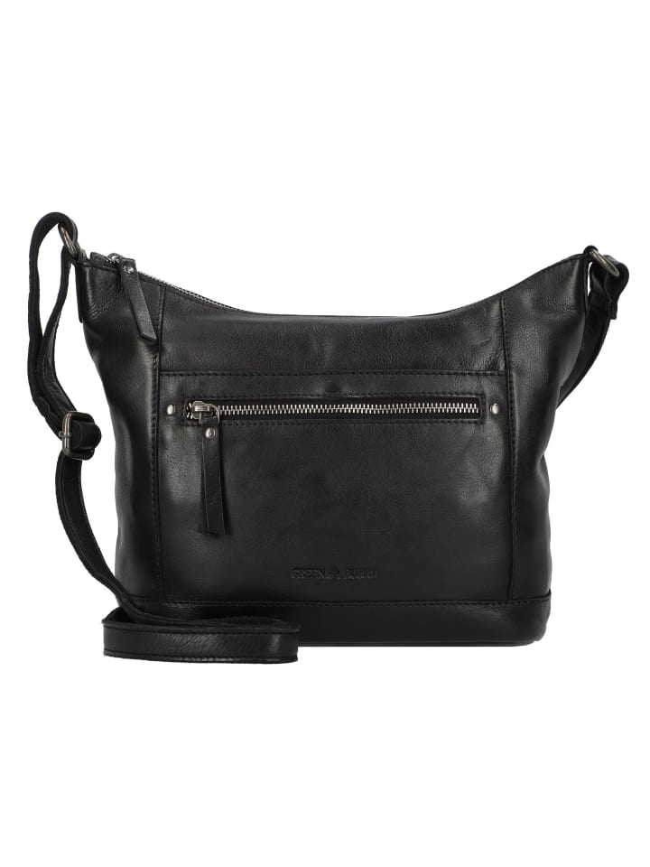 Colombiana Umhängetasche Leder 27 cm black