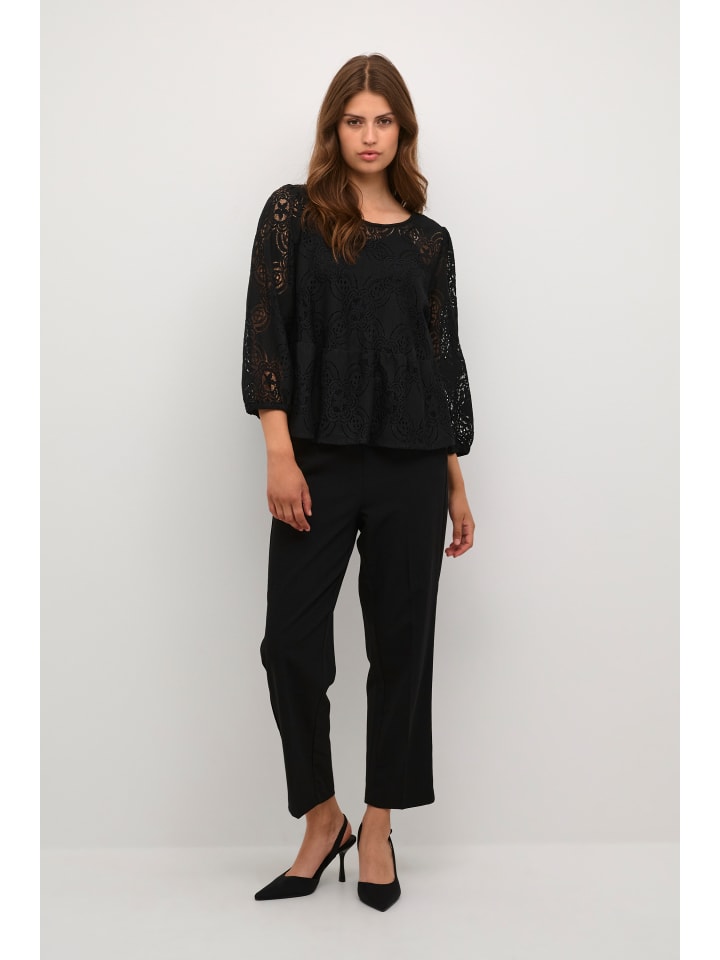 Langarm-Bluse KApaula Regular fit in Black Deep