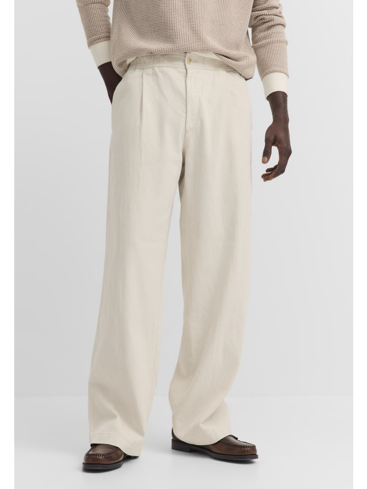 Bundfaltenhose in 20-ecru