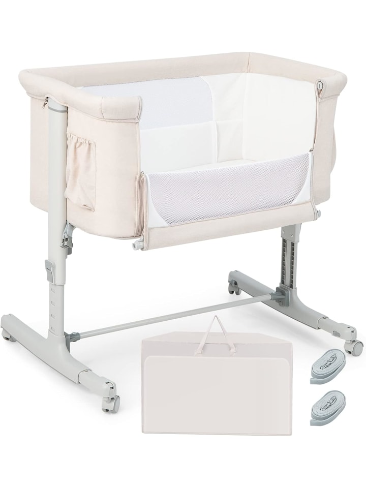 3 in 1 Beistellbett in Beige