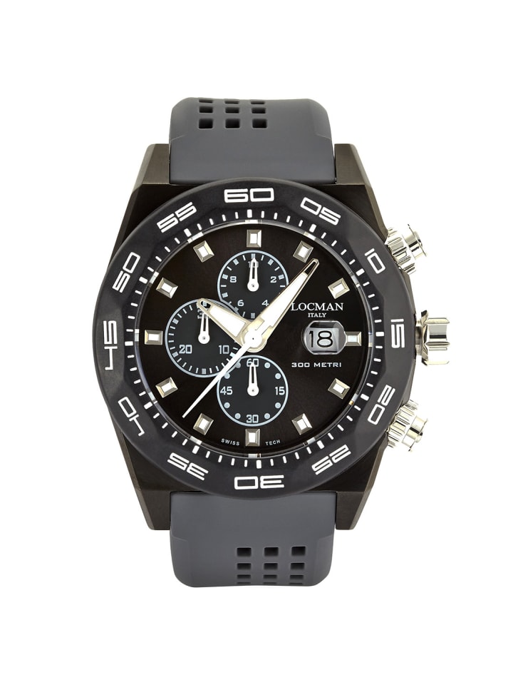 Herrenuhr "Stealth Chronograph" in Schwarz