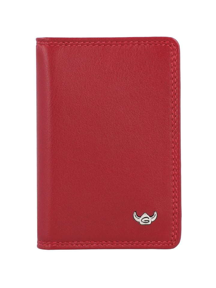 Polo Kreditkartenetui RFID Leder 7 cm rot