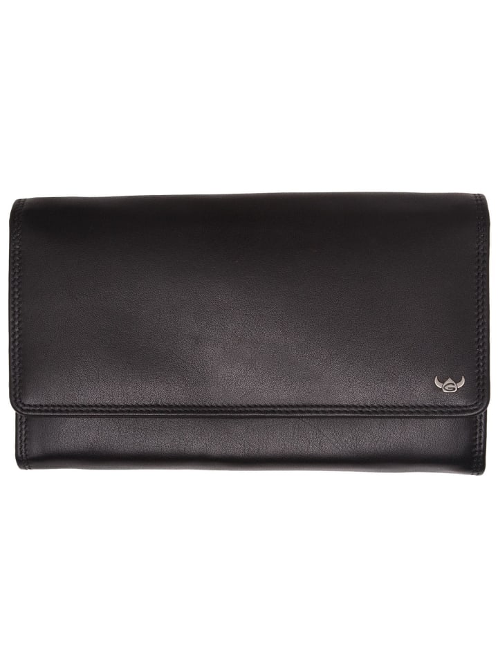 Polo Geldbörse RFID Leder 17 cm schwarz