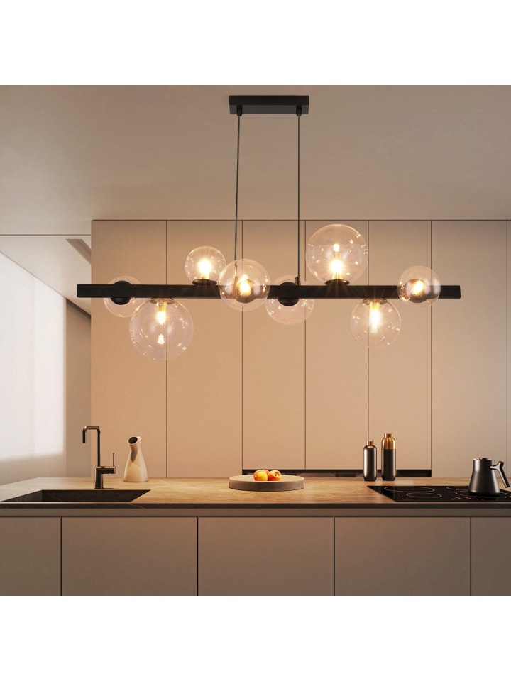 Pendelleuchte 8-flammige G9 in transparent Glas Max.25W