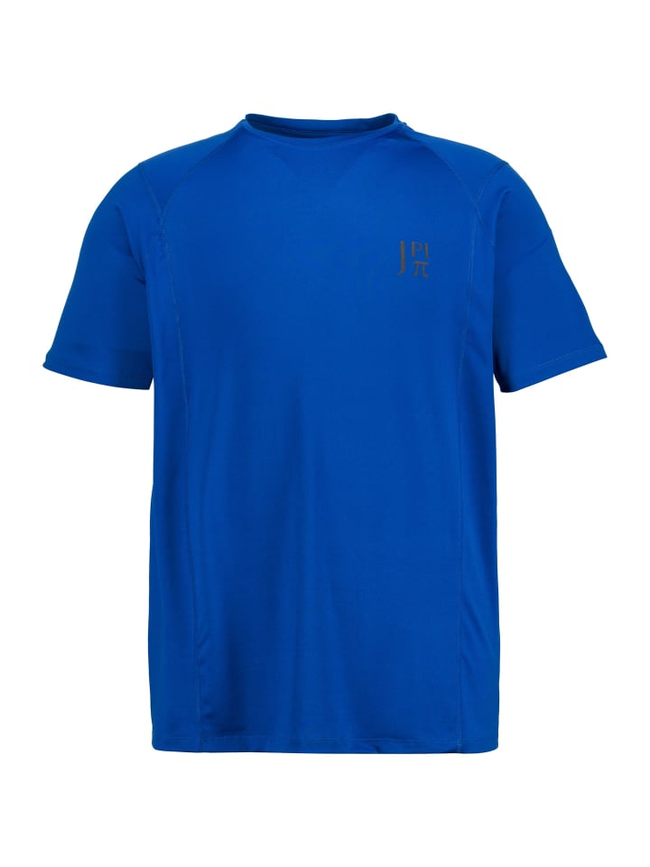 Kurzarm T-Shirt in helles kobalt