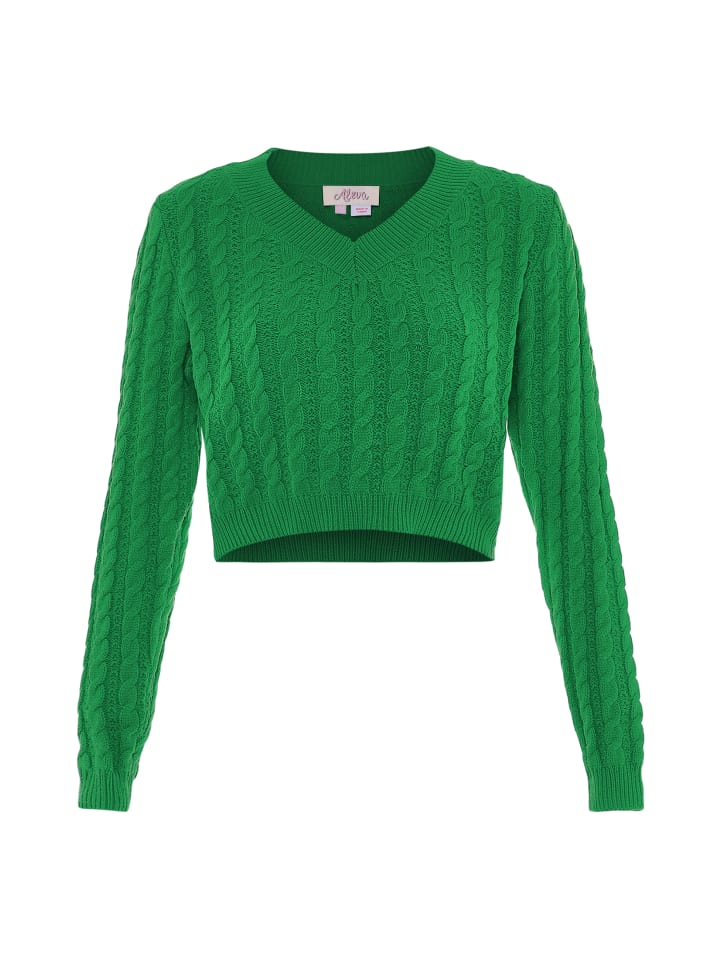 Damen Sweater in GRASGRÜN