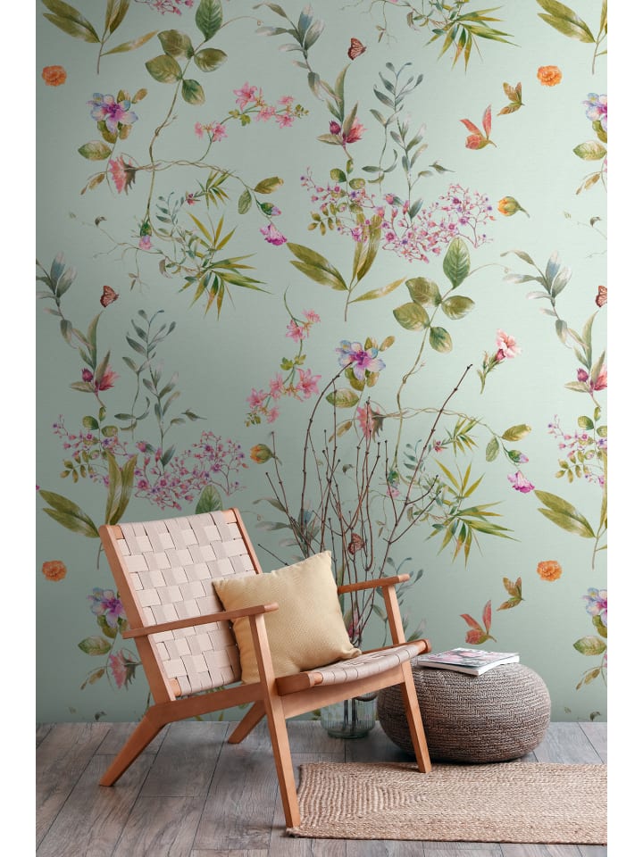 Tapete The Wall 3 Flowerwall Blau