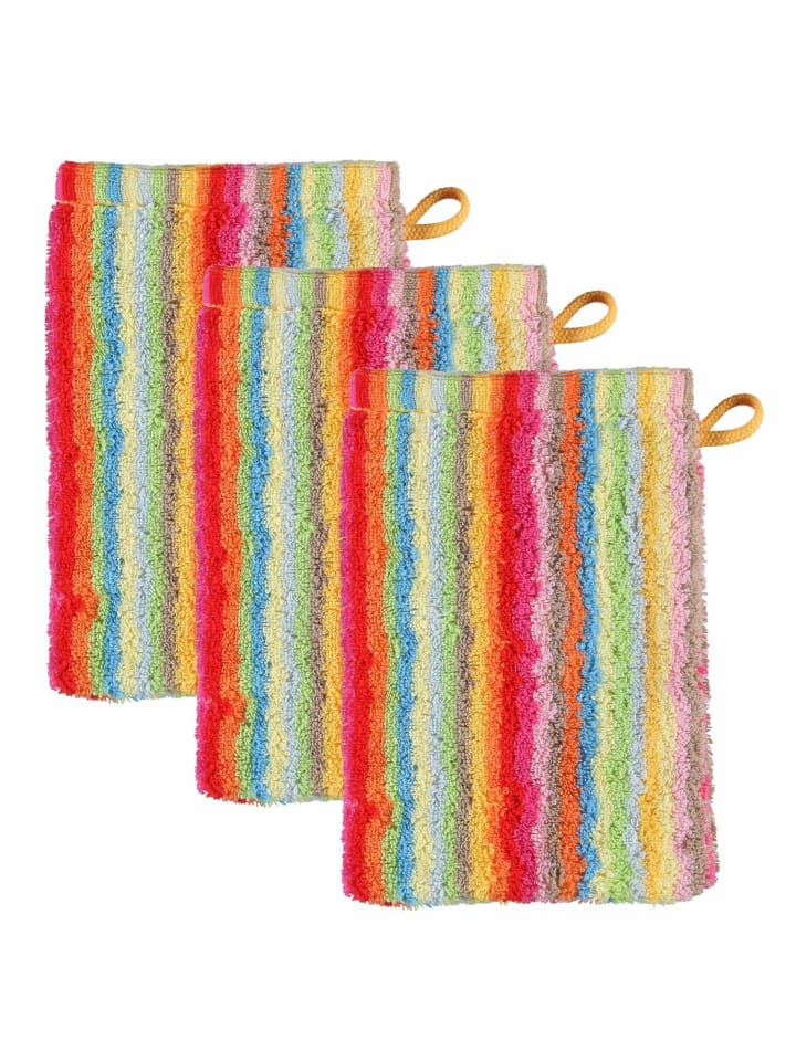 Waschlappen 3er Pack in Multicolor