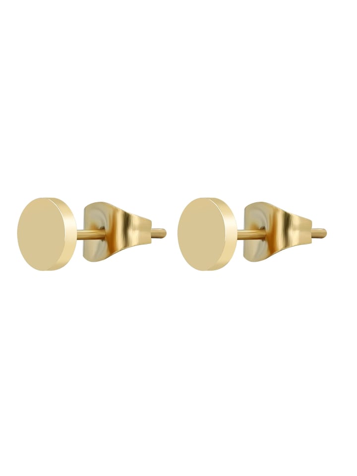 Unisex Ohrringe – Ohrstecker aus Edelstahl in gold